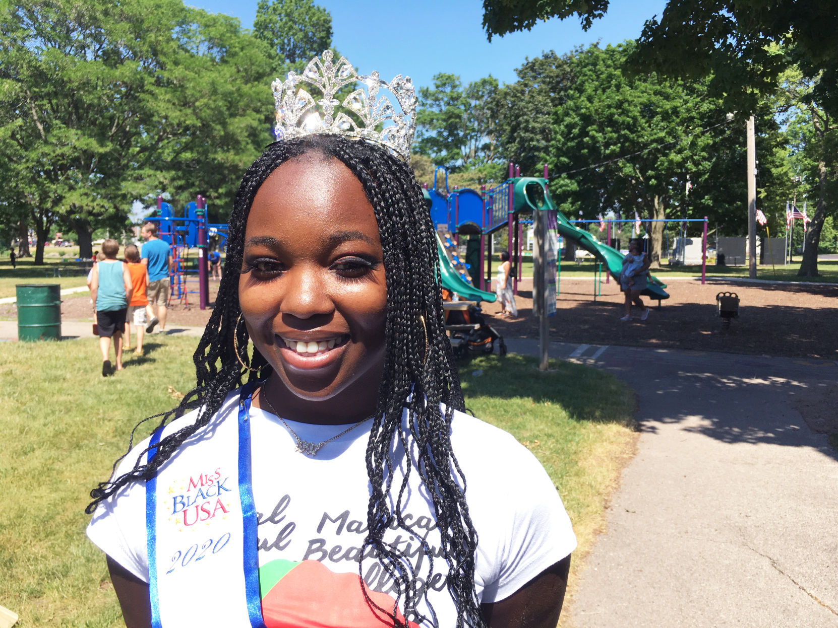 Tajzee Strong reigning Miss Black USA contestant from Wisconsin
